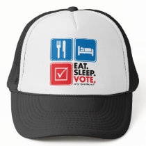 Eat Sleep Vote hats by visualnewbie Eat Sleep Vote hats