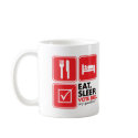 Eat Sleep Vote Red mugs by visualnewbie Eat Sleep Vote Red mugs