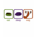 Eat Sleep Wag T-Shirt by egeardesigns Eat Sleep Wag T-Shirt