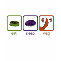Eat Sleep Wag T-Shirt