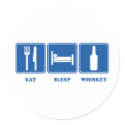 Eat Sleep Whiskey stickers