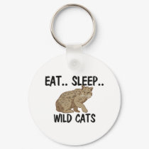 Eat Sleep WILD CATS keychains