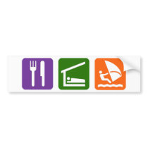Eat Sleep Windsurfing Bumper Stickers