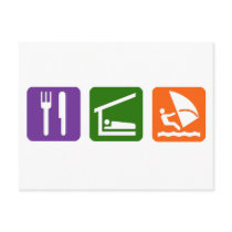 Eat Sleep Windsurfing Post Cards