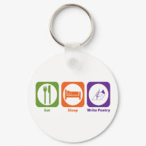 Eat Sleep Write Poetry keychains by 1000suns Eat Sleep Write Poetry keychains