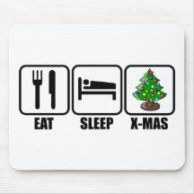 Eat, Sleep, X-Mas Mousepad