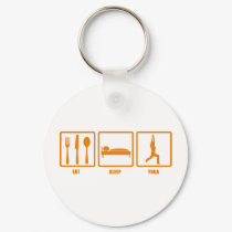 Eat Sleep Yoga keychains