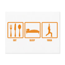 Eat Sleep Yoga postcards by eatsleep Eat Sleep Yoga postcards