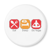 Eat Sleep Yoga magnets