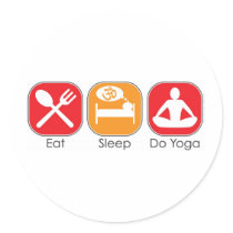 Eat Sleep Yoga stickers