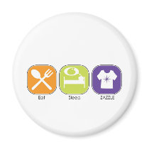Eat Sleep Zazzle magnets