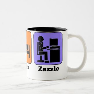 Eat Sleep Zazzle mug mug