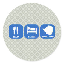 Eat Sleep Zimbabwe Stickers