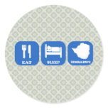 Eat Sleep Zimbabwe stickers