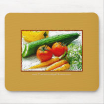 Eat Smart | Eat healthy | I love Veggies mousepads