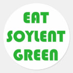 Eat Soylent Green Round Stickers