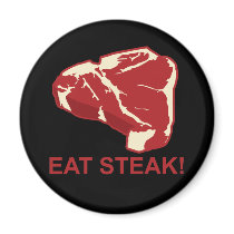 Eat STeak magnets by jamierushad Eat STeak magnets