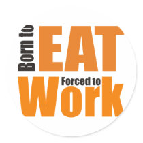 eat round stickers