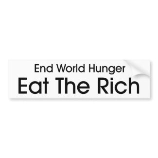 Eat The Rich zazzle_bumpersticker