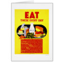 Eat These Every Day 1942 WPA cards