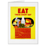 Eat These Every Day 1942 WPA Cards