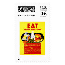 Eat These Every Day 1942 WPA Stamps