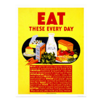 Eat These Every Day 1942 WPA posters