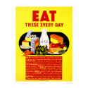 Eat These Every Day 1942 WPA posters