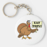 Eat Tofu Keychains