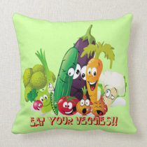 Eat your veggies American MoJo Pillow