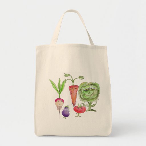 Eat Your Veggies before they eat you Canvas Bags