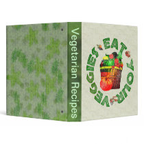 Eat Your Veggies 3 Ring Binder