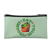 Eat Your Veggies Cosmetics Bags