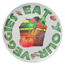 Eat Your Veggies Dinner Plate