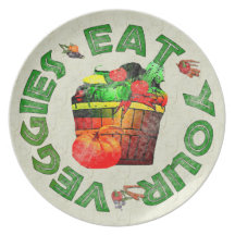Eat Your Veggies Dinner Plates