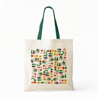 Eat Your Veggies Multi-Vegetable Budget Tote Bag bag