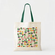 Eat Your Veggies Multi-Vegetable Budget Tote Bag