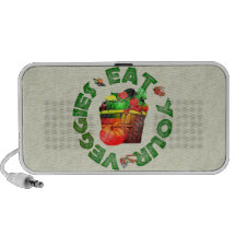 Eat Your Veggies Notebook Speaker