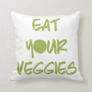 Eat Your Veggies Throw Pillows