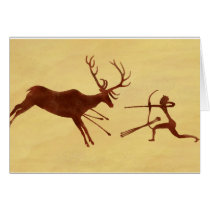 EatAnimals.com Cave Painting Card by EatAnimalsDotCom EatAnimals.com Cave Painting Card