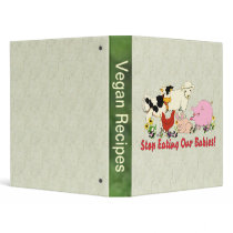 Eating Animal Babies Vinyl Binder