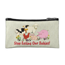 Eating Animal Babies Cosmetics Bags