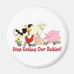 Eating Animal Babies Fridge Magnet
