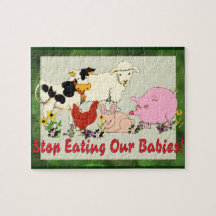 Eating Animal Babies Jigsaw Puzzle