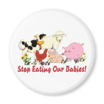 Eating Animal Babies Fridge Magnet