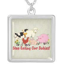 Eating Animal Babies Pendants