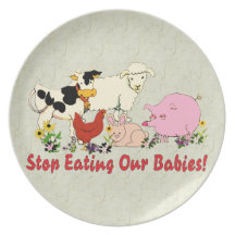 Eating Animal Babies Plates