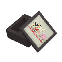 Eating Animal Babies Premium Keepsake Boxes