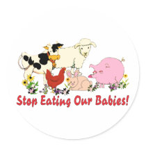 Eating Animal Babies stickers by orsobear Eating Animal Babies stickers