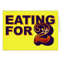 Eating for Two Greeting Card